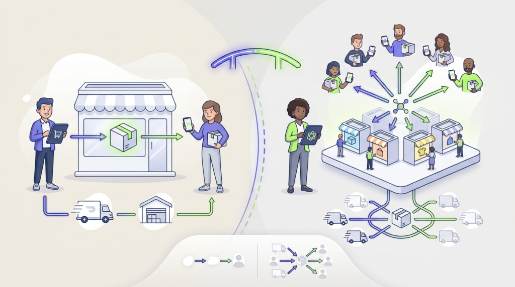 Ecommerce store and online marketplace business models compared