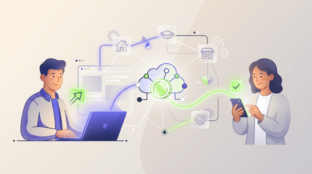 Peer to peer lending between a borrower and investor through a digital platform