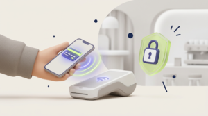 Contactless payment with a smartphone and payment terminal